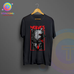 Black wolves t-shirt